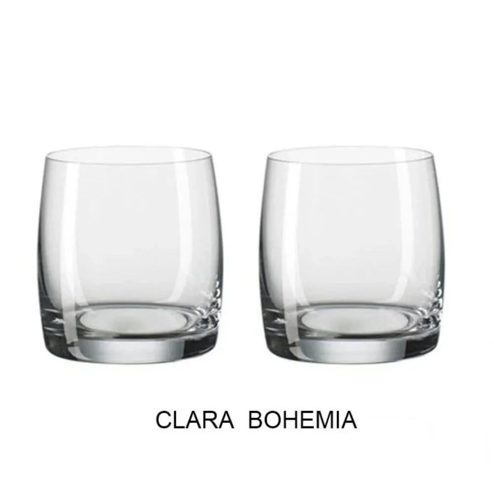 2pc Bohemia Cristal Clara Tumbler